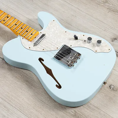 Fender 1969 Telecaster Thinline Guitar Journeyman Relic Maple Aged Sonic Blue • $4750