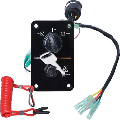 Key Switch Panel Assembly On-Off-Start 704 Control Box For Yamaha Outboard Yacht • $101.56