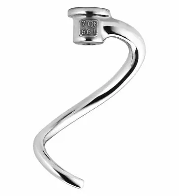KitchenAid Commercial Dough Hook For 7 & 8 Quart Stand Mixers - Stainless Steel • $46.95