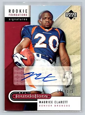 2005 Upper Deck NFL Foundations Signatures #224 Maurice Clarett Rookie Auto /175 • $24.99