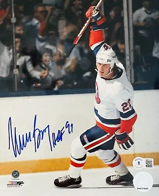 Mike Bossy Signed New York Islanders 8x10 Photo W/ HOF 91 + Beckett COA • $249.99