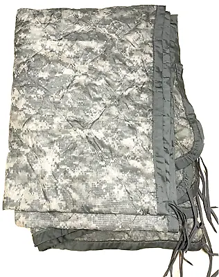 $27.99 • Buy US Military Army ACU Digital Wet Weather PONCHO LINER Woobie Blanket VGC