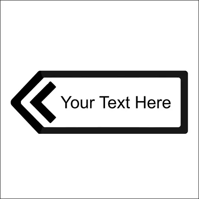 £12.99 • Buy Personalised Directional Arrow Metal Wall Door Sign Road Man Cave BBQ Wedding