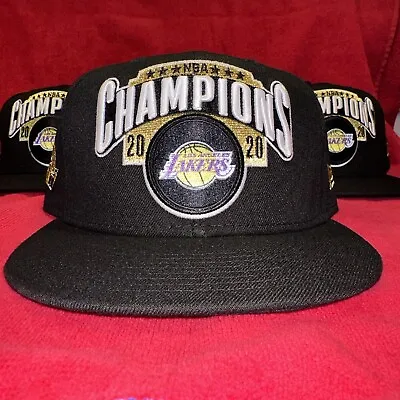 L.A. Lakers 2020 Champs New Era Locker Room SnapBack Hat Wholesale Price New • $13.99