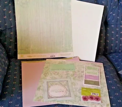 My Mind's Eye Wild Asparagus  Sweet Dreams  4 Sheets Page Kit Embellishments • $8.99