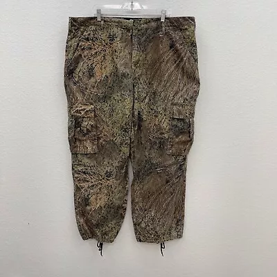 Mossy Oak Brush Camo Cargo Pocket Hunting Pants 25221-BRSH Mens Size XXL 44-46 • $34.76