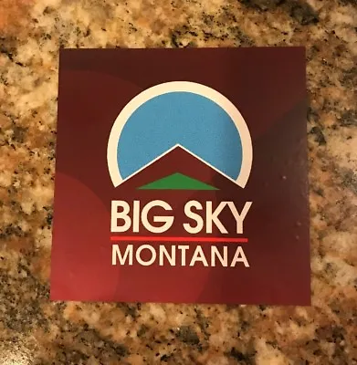 Big Sky Montana Sticker - Ski Resort Snowboard Mountain Sports Skiing Burton • $3.99