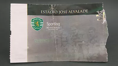 Ticket CRISTIANO RONALDO Professional 1st Year SPORTING VS VARZIM 23-09-2002 • $121.42