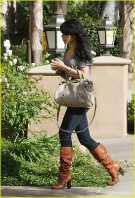 $250 Miss Sixty Dance Chestnut Tan Brown Leather Pirate Knee High Boots 9 40 7 • $130