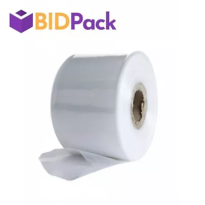 Clear Polythene Plastic Layflat Tubing Rolls (Thickness: 125 Micron / 500 Gauge) • £23.65