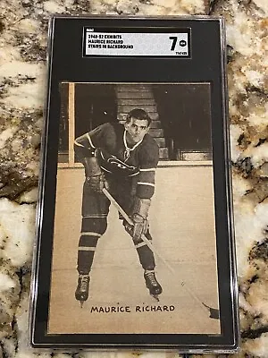 Maurice Richard 1948 Exhibits Rc Sgc 7 Nm Pop 1 Highest Graded Rare Hockey Great • $1998