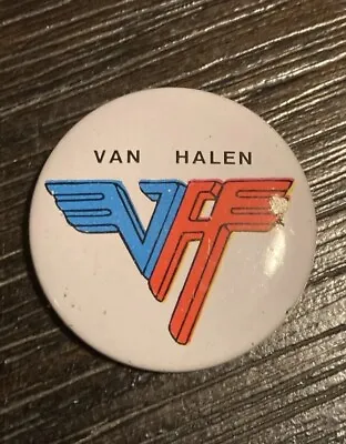 VAN HALEN Vintage BUTTON PIN CONCERT FAN 80s Metal • $6.99