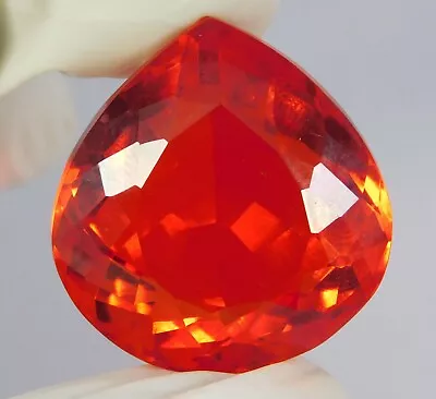 Certified 85.10 Ct Natural Mexican Fire Opal Red Orange Loose Gemstone • $1.25