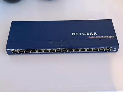Netgear ProSafe GS116 V2 16 Port Gigabit Unmanaged Switch Original Power Supply • £34.99