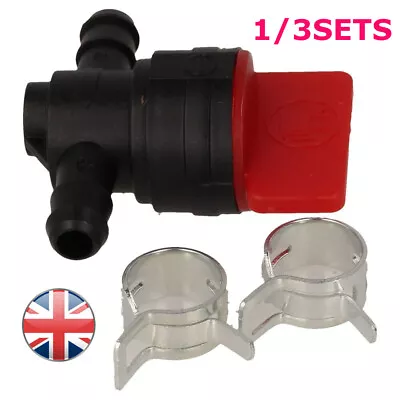 1/3X 6mm Universal Inline On / Off Fuel Tap Fits 1/4 Pipe Hose BRIGGS & STRATTON • £4.65