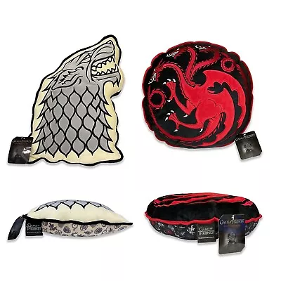 Official Game Of Thrones Stark & Targaryen Sigil Cushion Pillow With Insert • £12.98
