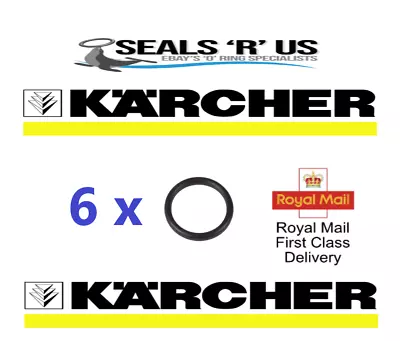 6 X KARCHER HD HDS HOSE NOZZLE JET LANCE SPARE O-RING SEALS EPDM O RINGS • £2.70