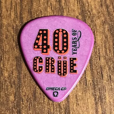 Motley Crue Mick Mars 40 Years Tour Guitar Pick #1 • $4.99
