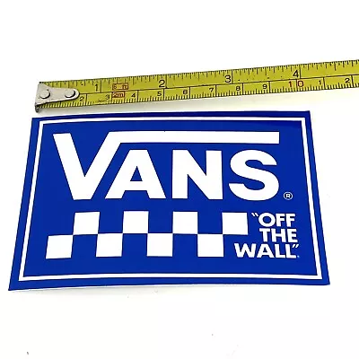 Vans Shoes Skateboarding Sticker Blue Checkered Dogtown Rare OG Vintage • $6.99