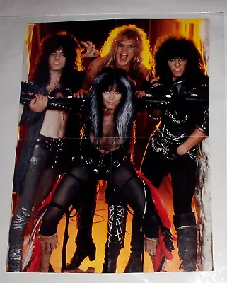 RARE 1984 W.A.S.P.  POSTER 15 X 21  Not Hit Parader Not Circus Mag • $59.99