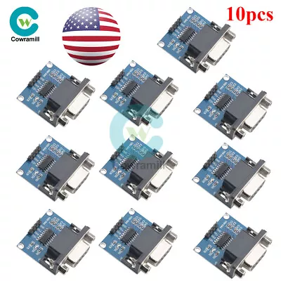 10PCS MAX3232 RS232 To TTL Converter Module COM Serial Port Board Max232 • $11.39