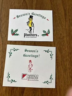 Planters Peanuts Christmas Cards Mr Peanut  • $25