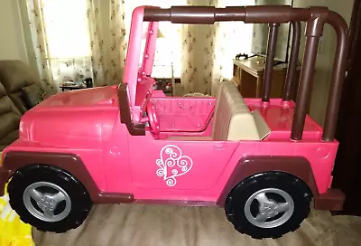 Our Generation 4X4 Pink Jeep Car For 18  American Girl Dolls Fits RV Camper • $19.95