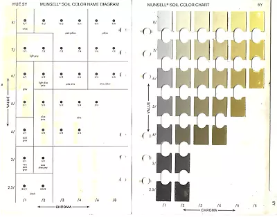 Pantone Munsell Soil Color Book 5Y Replacement Page 2000 Revised • $34.99