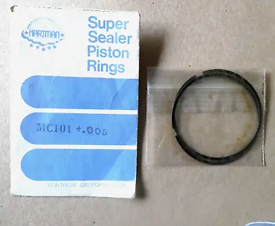 Vintage Hartman Super Sealer Piston Rings MC101  + .005   Go  Kart Parts • $16.95