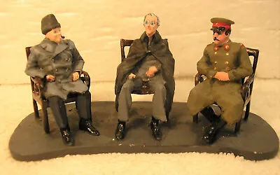 Lead WWII  Yalta Conference Big 3: Churchill FDR Stalin Toy Soldiers • $80