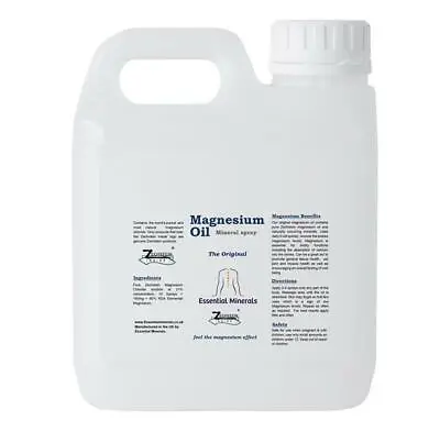 1kg  ZECHSTEIN MAGNESIUM OIL * PURE * MAX STRENGTH  *EXCELLENT VALUE • £44