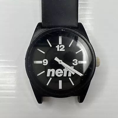 H5 Neff Men Black Silicone Sport Daily WR50M Japan RN129493 Watch Untested • $13.75