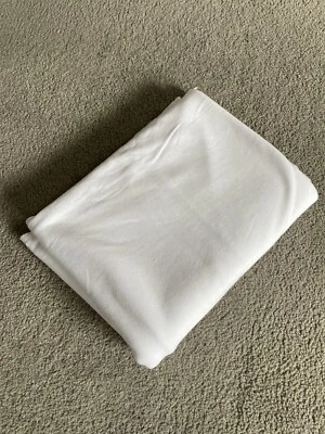 100 % Jersey Cotton Fabric - White. 170cm By 100cm • £5.50