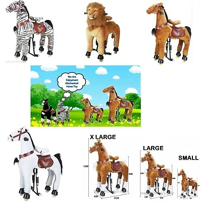 Ride On Pony Toys  Scooter Animal Horse ZebraUnicorn Lion Tiger 3-15 Yrs Age • £175