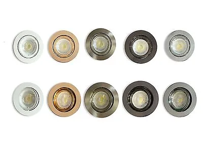 Recessed Ceiling Light Fitting GU10 LED Downlight Twist Lock Dimmable Spotlight • £4