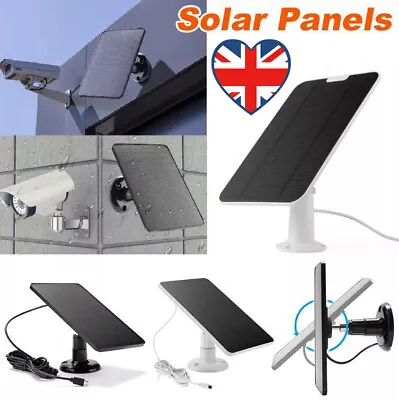 5V 20W Solar Panel Kit Wall Mount Monocrystalline For Doorbell Courtyard Lights • £17.99