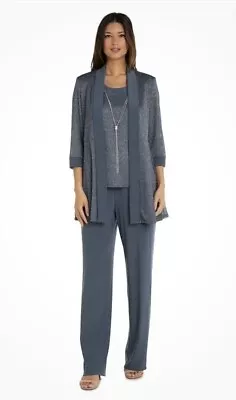 NWT$160 R&M Richards Women's 2 Pc (looks 3) Pant Suit Mother Of The Bride 16W • $69.99