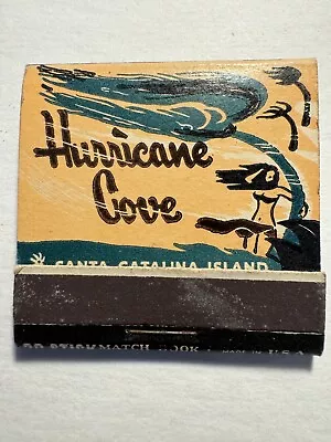 HURRICANE COVE Santa Catalina Island Tiki Bar / Girly Bikini Matchbook Unstruck • $54.99