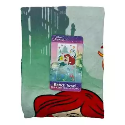 Ariel The Little Mermaid Beach Towel With Flounder & Sebastian • $11.99