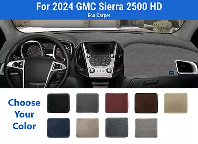 Dashboard Dash Mat Cover For 2024 GMC Sierra 2500 HD (Poly Carpet) • $58.95