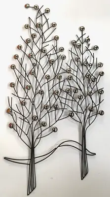 Contemporary Metal Wall Art Decor Sculpture Trees • £58.99