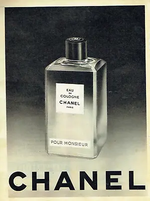 1958 Chanel Eau Cologne Monsieur Advertising 1122 • £3.10