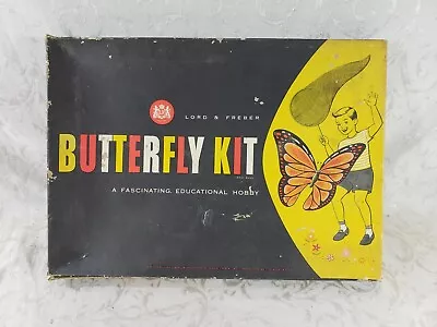 Vintage Butterfly Kit - Lord & Freber 1954 - Net Instructions Insects Science • $39.95