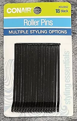 Conair Roll And Pin Hair Roller Pins Black 18-Count • £4.83