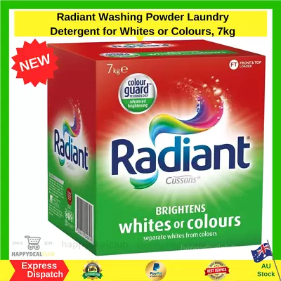 Radiant Washing Powder Laundry-Detergent For Whites Or Colours-7kg-AU • $43.99