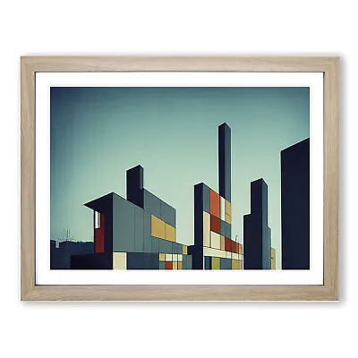 £24.95 • Buy Futuristic Buildings Architecture Vol.1 Framed Wall Art Print Large Picture