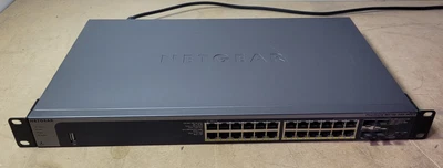 $120 • Buy Used Netgear ProSAFE M4100-24G-POE+ 24-Port Layer 2+ 10/100/1000 PoE+ Switch