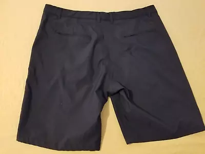 Mens Puma Golf Shorts 38 Navy Blue Athletic Khaki Chino Stretch • $14.22