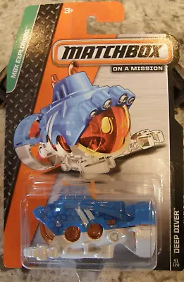 Matchbox 2013 Deep Diver Blue 1:64 Scale *new* • $4.99