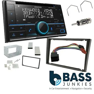 Vauxhall Meriva A 2003- 2006 Kenwood CD USB Car DAB Stereo & Grey Fascia Kit • £219